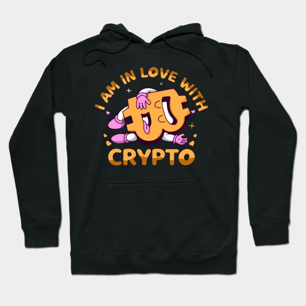 I'm In Love With Crypto Funny Crypto Trader Valentine Gift Hoodie by BadDesignCo